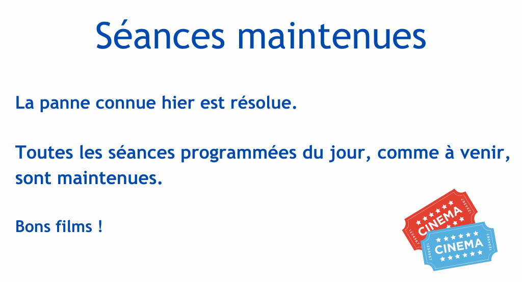 actualité panne résolue